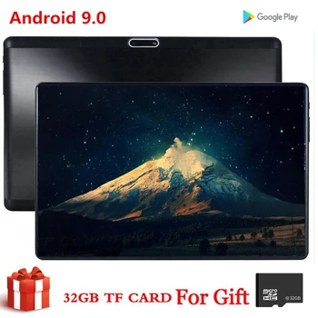 AKPAD 10 Inch 64GB Tablet S119 SREDI PC Globalni Bluetooth, Wifi Phablet Android 9.0 MTK Core Dual SIM Kartico 2.5 D Tablet CE Band 32GB