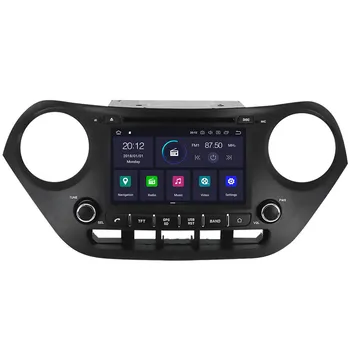 Android 10.0 Avto dvd Radio Multimedijski Predvajalnik Videa, GPS Navi Za Hyundai i10 Grand I10 Obdobje 2013-2018 Audio stereo Vodja Enote brez zemljevida
