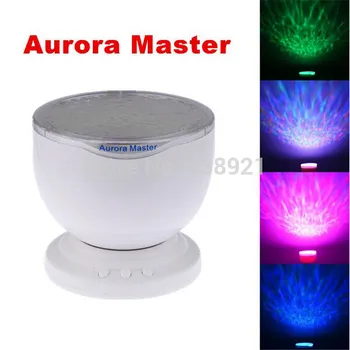 Aurora Master Mavrica Val Projektor Daren Val Led Nočna Ocean Val Projektor Lučka Lučka za Telefon, MP3 Glasba Vnos Zvočnik