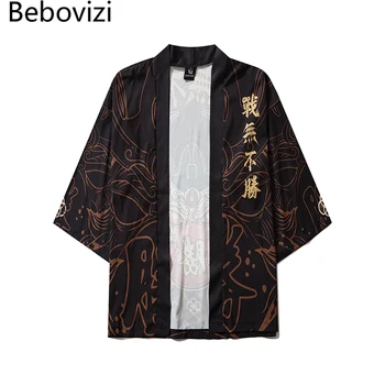 Bebovizi Japonski Prepričani, Da Zmaga Kimonos Tradicionalnih Jopico Haljo Moški Ženske Tiskanja Vzročno Oblačila Cosplay Yukata Azijskih Oblačila