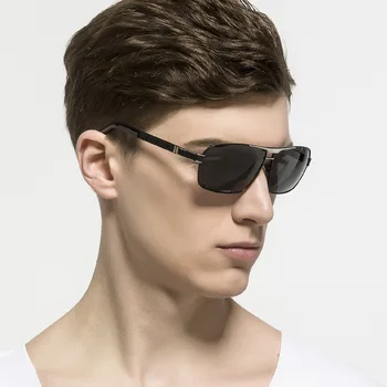 Blagovne znamke Modno Oblikovanje Aluminija, Magnezija sončna Očala Moških Polarizirana Vožnje Očala Za Moške UV400 Visoke Kakovosti Retro sončna Očala