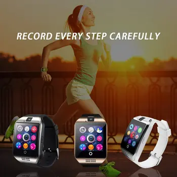 Bluetooth Smart Watch V18 S Kamero Facebook Whatsapp Twitter Sinhronizacija SMS Smartwatch Podporo KARTICE TF Kartice Za IOS Android