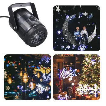 Božič Snežinka LED Projektor Luči Festival Počitniških Domov Stranka Dekor Noč Lučka Sneg Projektor Svetlobe, Božični Okraski