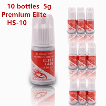Brezplačna Dostava 10 steklenic 5g Premium Elite HS10 Lepilo 1-2s Suho Najhitrejši Čas za Trepalnic Razširitve Najnovejše najmočnejše Lepilo