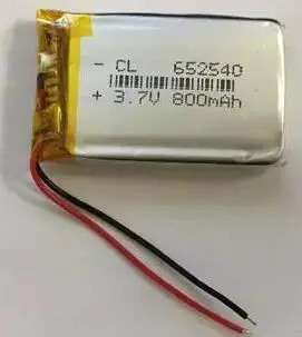 Brezplačno ladje 2pcs/veliko 652540 3,7 v 800mah polymer litij-ionska baterija za PSP, MP3 snemalnik pero