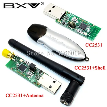 Brezžičnega Zigbee CC2531 Sniffer Golimi Odbor Paketni Protokol Analyzer Modul Vmesnik USB Dongle Zajemanje Paketni Modul + Antena