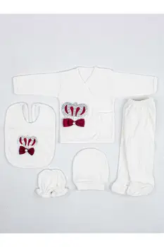 Burgundija Otroške igralne obleke Dekle, Fant Novorojenčka Oblačila 5pcs Nastavite Kralj Oblačila Antiallergic Bombaž Dojenčki Vrste Bolnišnici Vtičnico Vrste Mod