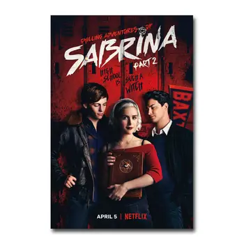 D0280 Hlajenje Avanture Sabrina 2. Del TV Serije Svilene Tkanine Plakat Art Dekor Zaprtih Slikarstvo Darilo