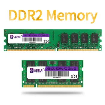 DDR2 2GB 667/800MHz PC2-6400S Namizni Prenosni RAČUNALNIK Ovni 240-Pin 1.8 V DIMM Za Intel in AMD Združljivim Računalnikom, v Spomin Garancija