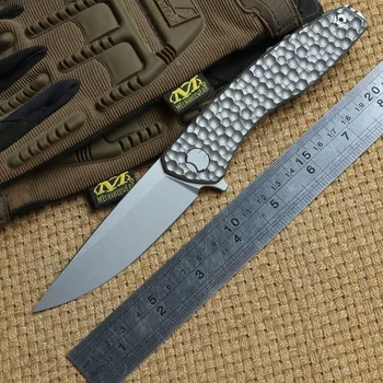 DICORIA Svarn Taktično Lahkota Folding nož D2 rezilo Titana ročaj kampiranje, lov na prostem Preživetje žep noži EOS orodja