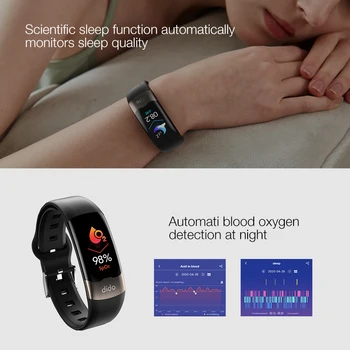 Dido Smart Manšeta Zapestnica Bluetooth Šport Fitnes Tracker Pedometer Srčnega Utripa, Krvnega Tlaka Moški Ženske Smartband