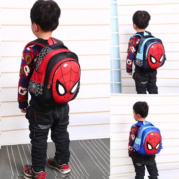 Disney Fantje 3-6 let Stari 3D Šolske Torbe Otrok Spiderman Knjiga vrečko Otroci Torba Torba Oprtnik 2020 Vroče Nepremočljiv Nahrbtnik