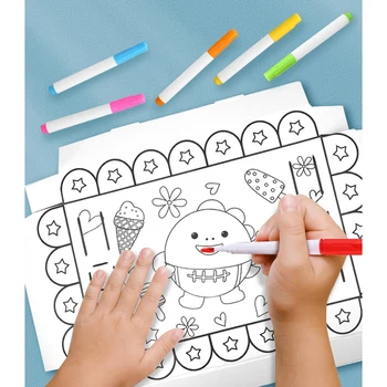 DIY Doodle Ročno Poslikano Velike Kartonske Zbiranja Igrač Otroci Kartonske Barve Umetnostne Obrti, Akvarel, Barvanje, Risanje Igrače