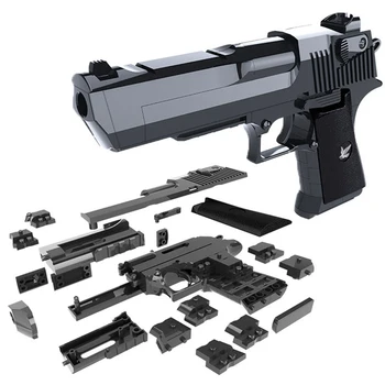 DIY M4A1 Karabin Blok Pištolo kul Orožja Model Bloki Sestavljeni igrače Opeke, Bloki za Dečke Prostem Igranje Igre