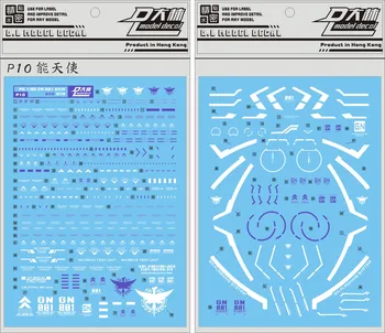 DL P10 Gundam PG 1/60 EXIA GN-00 Nalepke Nalepka Modela Orodje