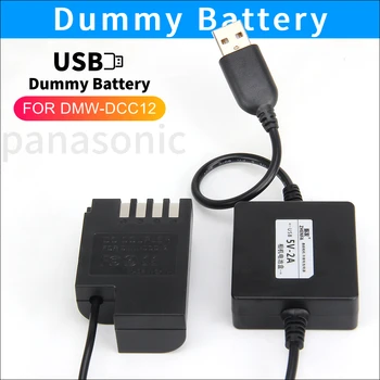 DMW-BLF19E Nadomestna Baterija DMW DCC12 Spojnik + Akumulatorji USB Adapter za Panasonic Lumix Dmc-DMC-GH3 DMC-GH4 GH5 GH4 GH5s G9