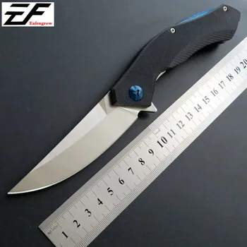 Dobro Videti, Taktično Folding Nož D2 Rezilo G10 Ročaj Blue Moon Prostem Kampiranje pripomoček Nož EOS Orodja