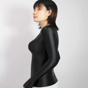 DROZENO obleka, barva dolgo sleeved tights Ženske kopalke mokra obleka seksi manga larga japonesas s-xxxl