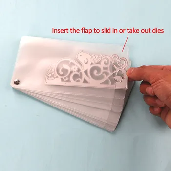 DUOFEN REZANJE DIE Rezanje, umre, držalo 20 strani za shranjevanje PLUS tkanine vrečko enostavno za rokovanje & zaščito vaše rezanje umre