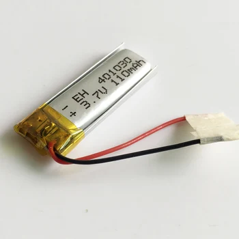 EHAO 401030 3,7 v 110mAh Litij-Polimer LiPo Baterijo za ponovno Polnjenje Za Mp3, GPS, bluetooth Slušalke Slušalke