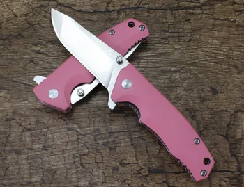 ENLAN EW106 8Cr13Mov Folding Nož Rezilo roza Ročaj srčkan roza žepni nož Zbirka Kampiranje, Lov Keychain Darilo EOS Nož