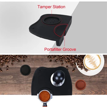 Espresso Zaščitene Mat Silikona, Anti-Slip Kave Kotu Nabijanje Tipke za Barista Orodje Domači Kuhinji Urad Bar Trgovina delovni Pult