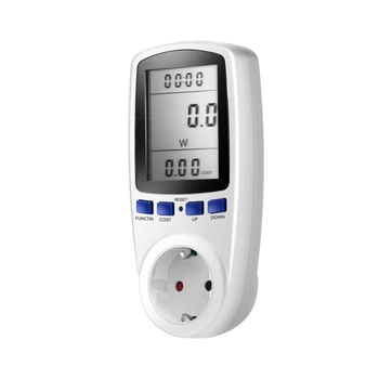 EU Priključite NAPAJALNIK za izmenični Metrov 230v Digitalni Napetost Wattmeter Poraba Energije W Energijo Merilnik Električne energije Analyzer Monitor