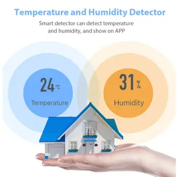 EWelink Zigbee Pametni Dom Brezžični Senzor Temperature Avtomatizacijo Doma Scene Varnostni Alarm Temperatura Vlažnost Detektor