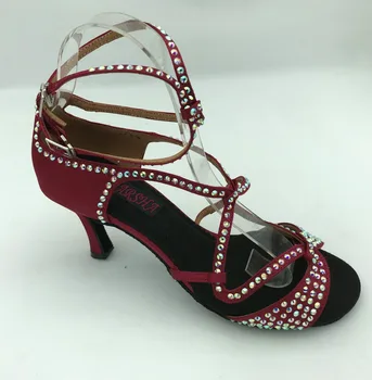 Fashional ženska latinsko plesne čevlje salsa dvorana tango ples čevlji z okrasnih 6221B