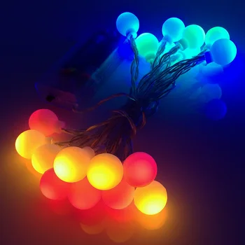 Feimefeiyou Multi Color 20 led Žogo LED Barva Spreminja, Z 16 ft Povezljivost LED Žogo za Niz Luči Ambient Lighting Za noč Čarovnic