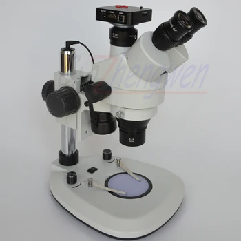 FYSCOPE Sledi Steber Stojalo Mikroskopa 3,5 X-90X Simul Osrednja Trinocular Mikroskop z Dvojno LED Osvetlitev+38MP HDMI Fotoaparata