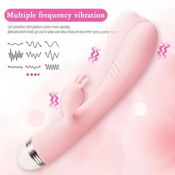 G Spot Rabbit Vibrator, Vibrator Sex Igrače za Ženske Klitoris Stimulator Vagina Muco Massager Ženska Masturbacija Dvojno Vibratorji
