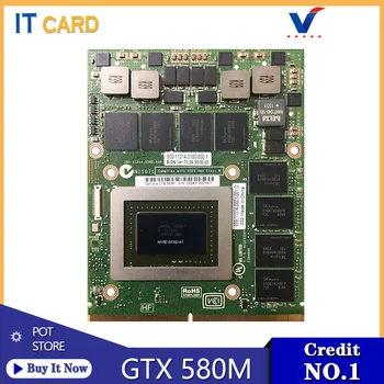 GTX580M GTX 580M GDDR5 2GB N12E-GTX2-A1 Grafike, Video Kartico Z X-Nosilec Za Dell Alienware M17X R2 R3 R4 M18X Test Dobro
