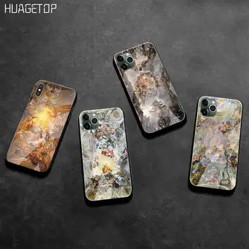 HUAGETOP Renesančne umetnosti Slikarstva coque Telefon Primeru Capa Kaljeno Steklo Za iPhone 11 XR Pro XS MAX 8 X 7 6S 6 Plus SE 2020 primeru