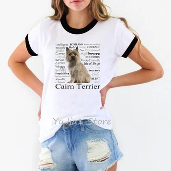 I love my cairn terier živali tiskanja letnik majica s kratkimi rokavi ženske pes ljubimec prijatelji darilo 2020 poletnih vrh oblačila harajuku kawaii tshirt