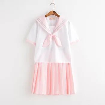 Japonski Šolsko Uniformo Za Dekleta Mornar, Roza, Mint Slog Študentov Obleke Za Dekle, Plus velikost Lala Navijačica obleko