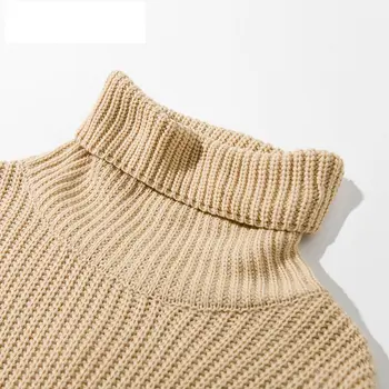 Jeseni in pozimi pletene turtleneck pulover ženske dolgo slog pulover ženske, čisto kašmir puloverju