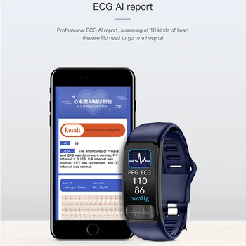 Kaihai EKG PPG SpO2 dejavnosti Tracker fitnes manžeta zdravje pametna zapestnica krvni tlak kisika Srčnega utripa smartband