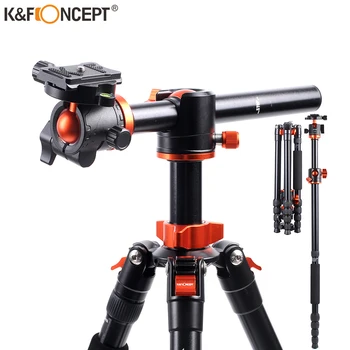 K&F Koncept TM2515T1 Strokovno 60 palčni digitalni Fotoaparat Nastavek za Aluminijasti Stativi Prenosni Monopod s 360 Stopnja Žogo Glavo Q