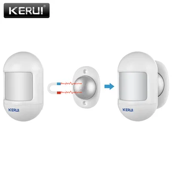 KERUI P831 3pcs 5pcs Mini PIR Motion Detector Brezžični Alarm Senzor Magnetni Vrtljivi podstavek Za G18 W18 W20 Home Security