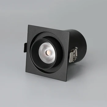 LED COB 10W 15W Led svetilke Stropne Spot luči 360 stopinj Rotacija, Vgrajena AC85-265V/Črna / Bela Stanovanj Strop Downlight