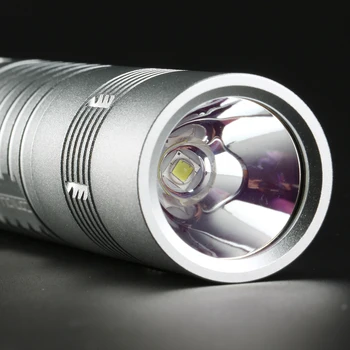 Led Svetilka Konvoj S11 SST40 Linterna LED 2300lm Baklo 18650 26650 Lanterna Delo Svetlobe, Srebrna Taktično Flash Svetlobe za Kampiranje