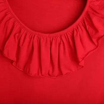 Lep Malčka Otroci Baby Dekleta Rdeče Ogrlicom T-Shirt+Cvet Svinčnik Krilo 2Pcs Obleke Nastavite Otroci, Otroci Oblačila
