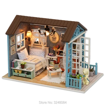 LEPE SOBA 1 Nastavite Ročno izdelane Lutke Pohištvo Miniatura Diy Lutka Hiša Miniaturni Lutke Lesene Igrače Za Otroke, Darilo za Rojstni dan