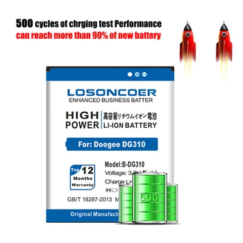 LOSONCOER Novo Prispeli 3200mAh B-DG310 Uporaba Baterije za Doogee B DG310 DG310 Baterija, Akumulator AKKU