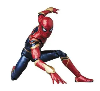 Mafex 081 Marvel Avengers Železa Pajek BJD Spiderman Super Junak Slika Model Igrače za Otroke
