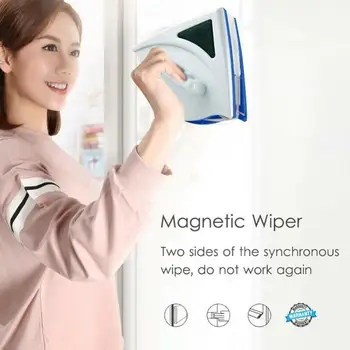 Magnetni Okno Čistilo Ščetka Dvakrat Strani Za Pranje Oken Čiščenje, Pranje Magnet Glass Cleaner Windows Gospodinjski Wip H8N8