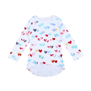 Malčka Luštna Punca Cvetlični Obleko Otroci Pozimi Priložnostne Dolg Rokav Princesa Mini Obleko Za 1-5T