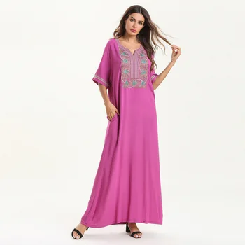 Maroški Pomoči, Turčija, Muslimani Abaya Obleka Ženske Poletje Tam Kaftan Maxi Hidžab Vestidos Islamska Oblačila Ramadana Musulman Ensemnles Ropa