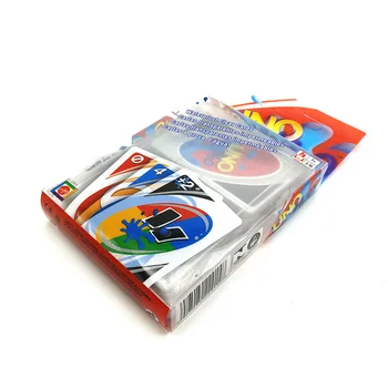 Mattel Igre UNO Kartica Igre Ustvarjalne Prozorno Plastično igralnih kart Kristalno Nepremočljiva igralnih kart je Mogoče Oprati UNO Kartica Igre